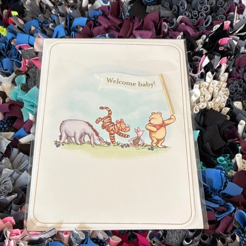 🆕Papyrus/Disney “Winnie The Pooh” New Baby Card